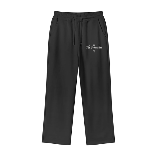 Unisex 100% Cotton Fleece Straight Wide Leg Jogger